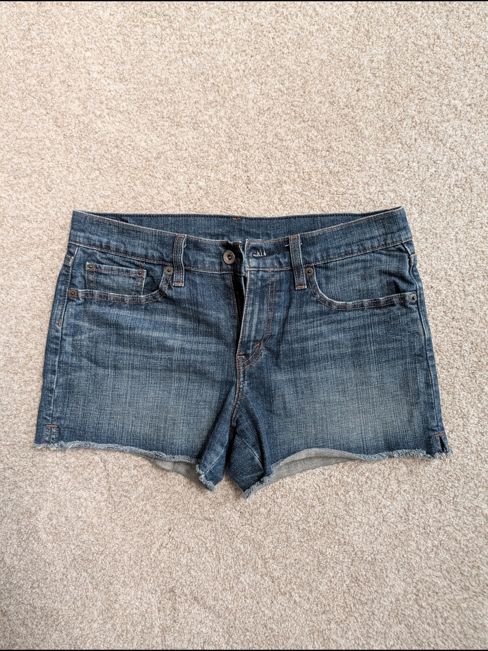 Levi's Blue Denim Cutoff Shorts